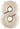 Betallic - Ballon Mylar Supershape - Nombre 8 Blanc Sable - Party Shop