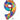 Anagram - Ballon Mylar Supershape - Nombre 9 Arc-En-Ciel - Party Shop