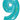Betallic - Ballon Mylar Supershape - Nombre 9 Bleu Holographique - Party Shop