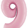 Betallic - Ballon Mylar Supershape - Nombre 9 Rose Pastel - Party Shop