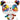 Anagram - Ballon Mylar Supershape - Panda Multicolore - Party Shop