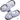Anagram - Ballon Mylar Supershape - Papillon Argent Holographique - Party Shop