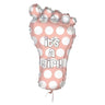 Unique - Ballon Mylar Supershape - Petit Pied "It'S A Girl" - Party Shop
