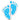 Qualatex - Ballon Mylar Supershape - Pied Bebe Bleu - Party Shop