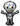 Anagram - Ballon Mylar Supershape - Squelette Iridrescent - Party Shop
