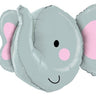 Betallic - Ballon Mylar Supershape - Tête D'Éléphant (3D) - Party Shop