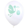Santex - Ballons Latex 9" (8) - Baby Shower Vert - Party Shop