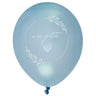 Santex - Ballons Latex 9" (8) - Petit Coeur - Bleu Ciel - Party Shop