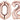 Anagram - Ballons Mylar Supershape (4) - 2023 Rose Gold - Party Shop