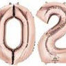 Anagram - Ballons Mylar Supershape (4) - 2023 Rose Gold - Party Shop