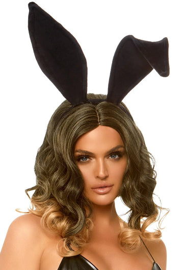 Leg Avenue - Serre Tête - Oreille De Lapin En Velour - Party Shop
