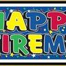 Beistle Co. - Bannière 5Pi - Happy Retirement - Party Shop