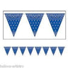Beistle Co. - Bannière À Fanions 12Pi - Bandana Bleu - Party Shop