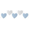 Santex - Bannière Coeur - Bleu nacré - Party Shop