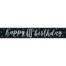 Unique - Bannière "Happy 40Th Birthday" Noir - Party Shop