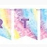 Creative Converting - Bannière Happy Birthday Personnalisable - Tie Dye - Party Shop