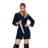 underwraps - Barboteuse D'Horreur Bleu Pour Femme - Party Shop