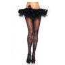 Leg Avenue - Bas Collant Motifs Floraux Noir - Party Shop