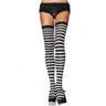 Leg Avenue - Bas De Nylon Mi-Cuisse Rayé - Party Shop