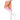 Leg Avenue - Bas Genoux Athlétique Blanc Et Coeur Rose - Party Shop