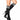 Leg Avenue - Bas Genoux Athlétique Noir Et Blanc - Party Shop