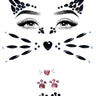 Leg Avenue - Bijou Adhésive Pour Visage - Chat Noir - Party Shop