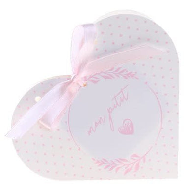 Santex - Boîte Baptême Nacré Rose 10 X 3 X 9 Cm (6) - Party Shop