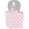 Creative Converting - Boîtes À Cadeaux 2Po X 2Po X 4.38Po (8) - Éléphant Rose - Party Shop