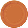 Unique - Set of 20 orange 9-inch paper plates – perfect for Halloween, birthday parties, baby showers, or fall-themed events. Disposable and durable. - Party Shop